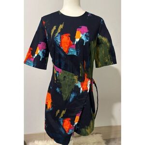 Kate Spade Saturday color block art to wear shift dress 10